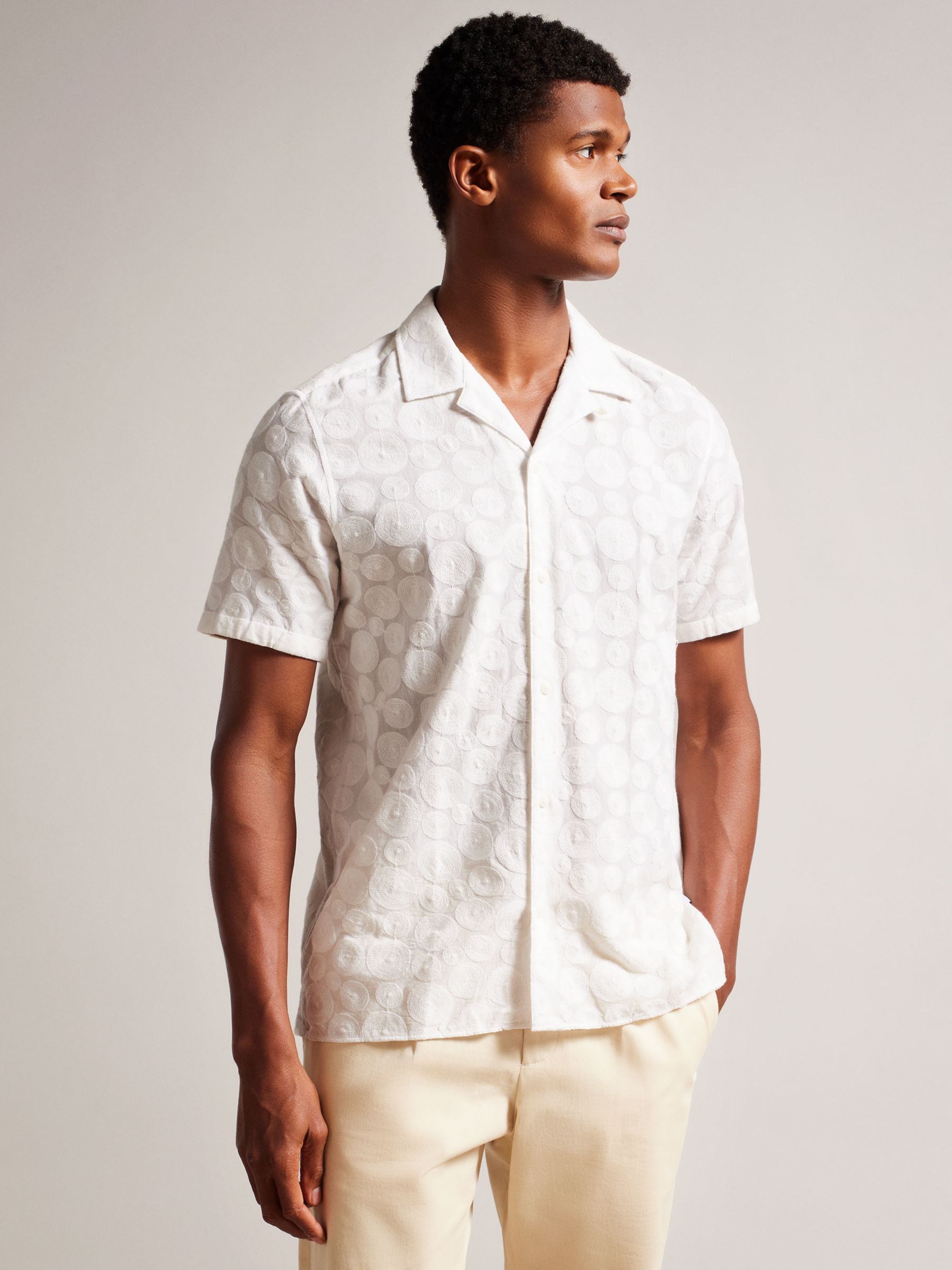 Ted Baker Allbury Embroidered Shirt at John Lewis & Partners