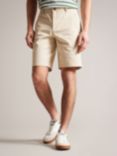 Ted Baker Gomer Regular Fit Geometric Shorts, Cream