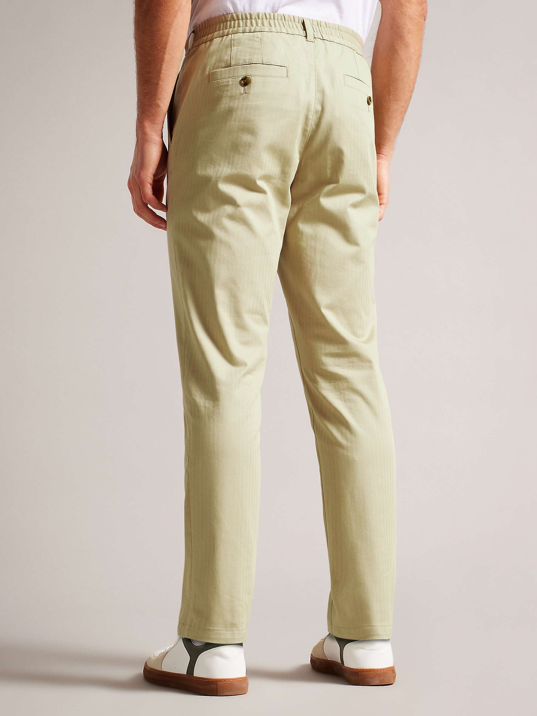 Buy Ted Baker Bossar Camburn Regular Fit Trousers, Light Beige Online at johnlewis.com