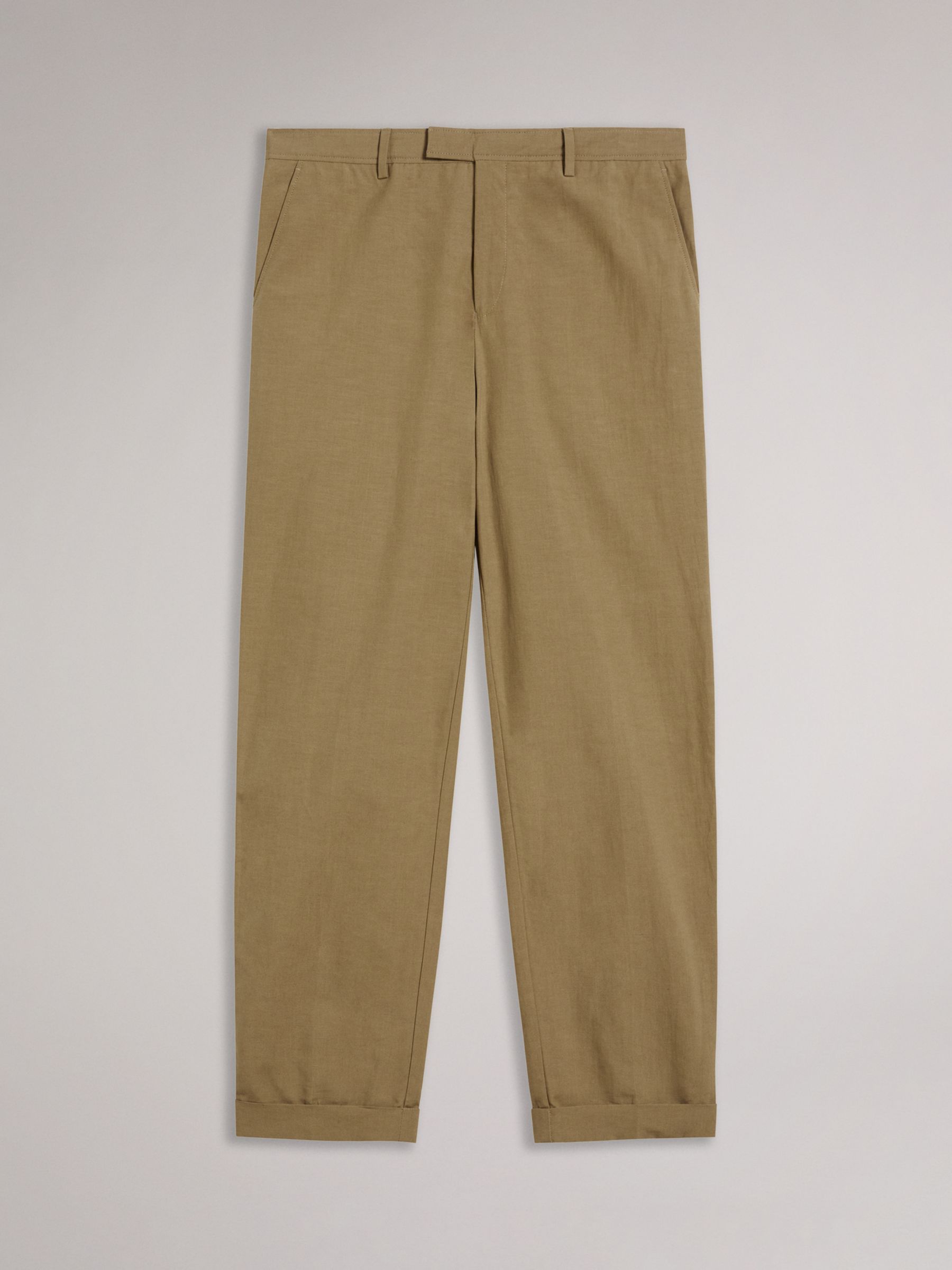 Buy Ted Baker Cleevet Slim Fit Cotton Linen Blend Trousers Online at johnlewis.com