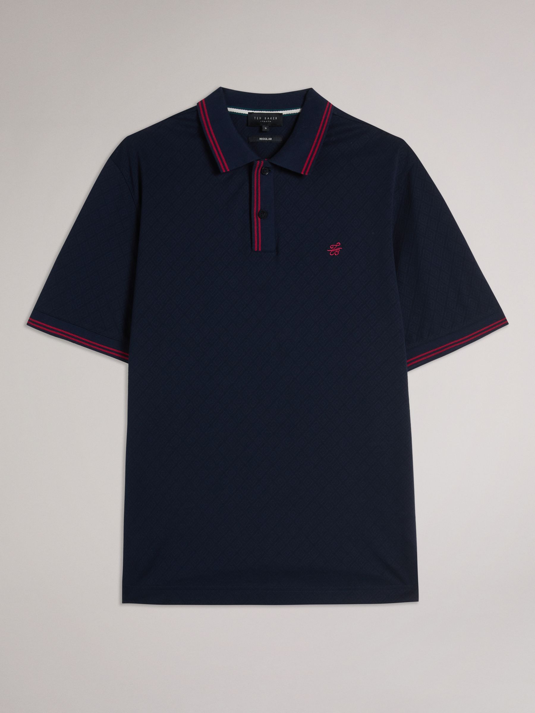 Ted Baker Dynam Polo Shirt, Navy at John Lewis & Partners