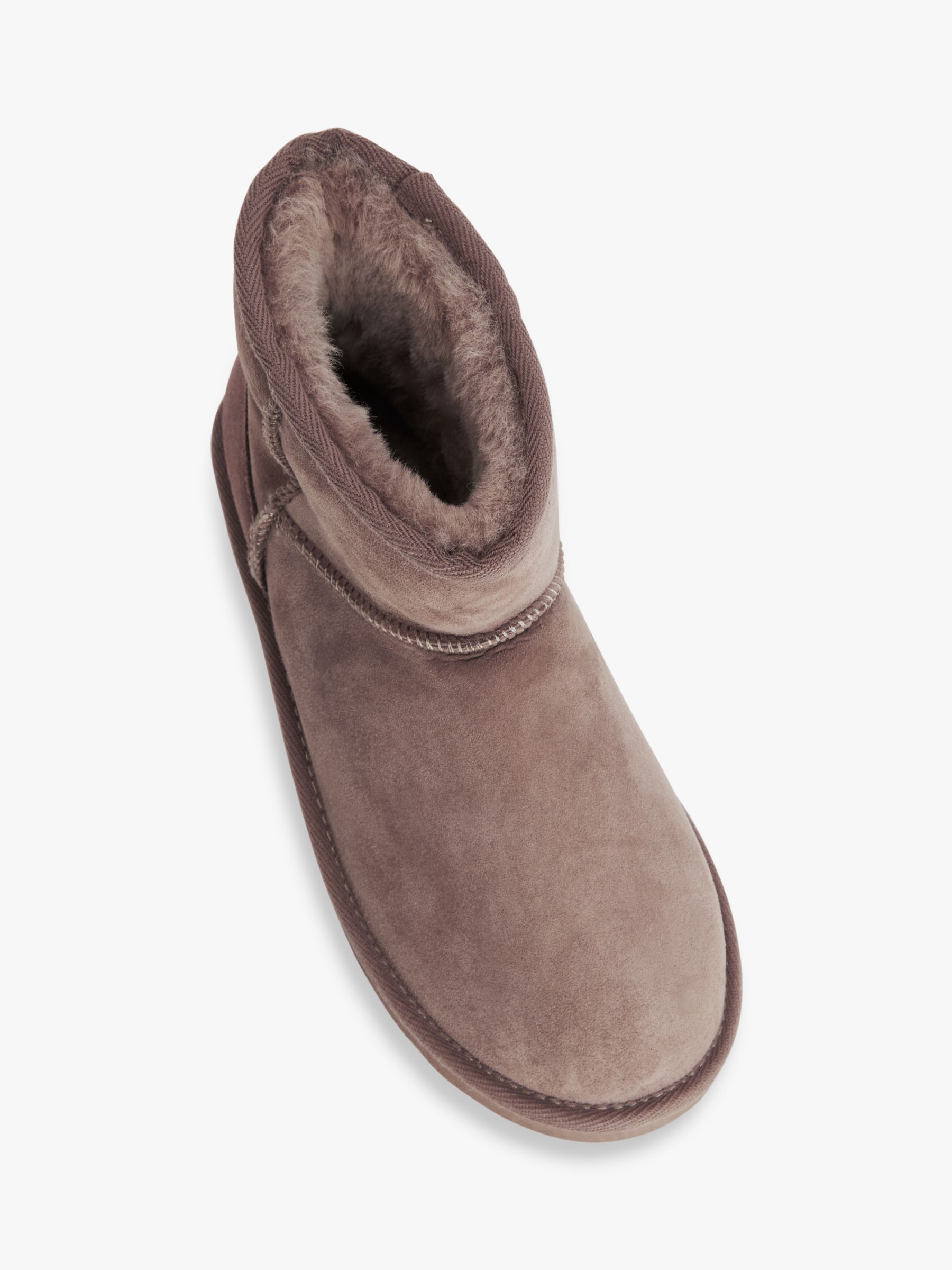 John Lewis Sheepskin Slipper Boots Mink at John Lewis Partners