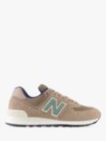New Balance 574 Suede Trainers, Brown