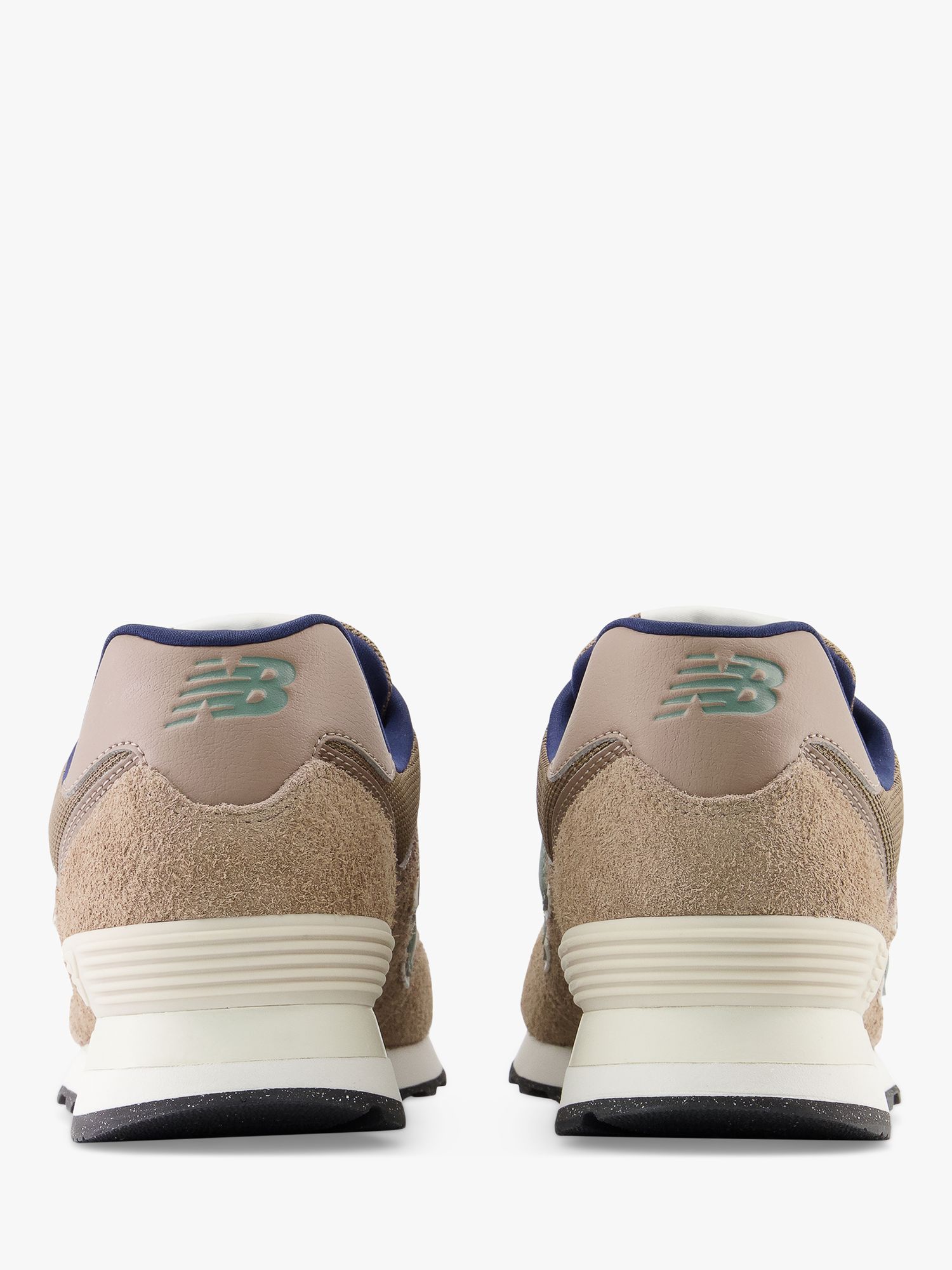 New Balance 574 Suede Trainers, Brown, 7