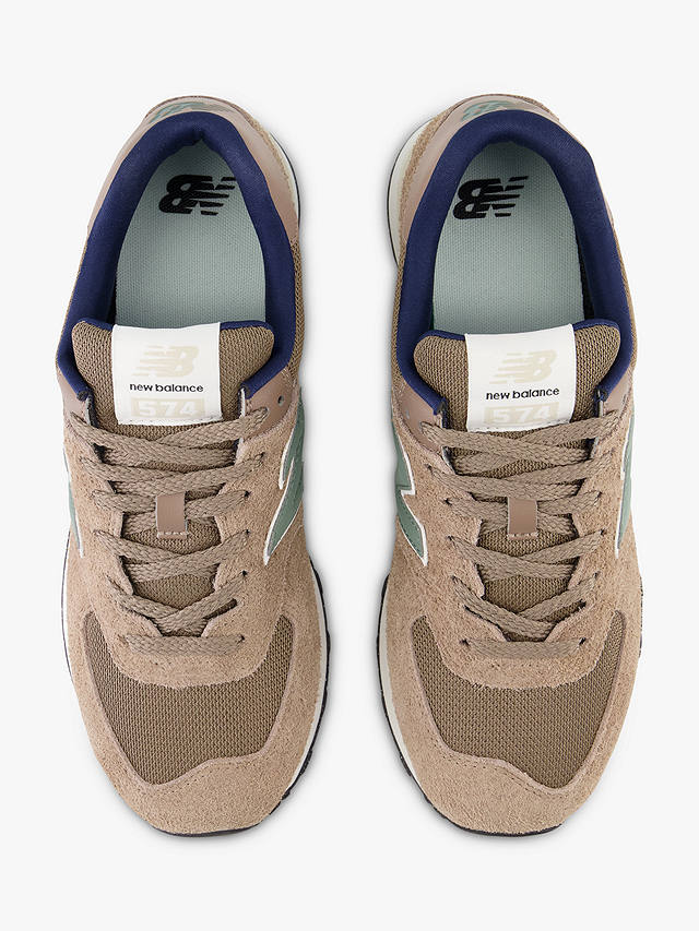 New Balance 574 Suede Trainers, Brown (225)