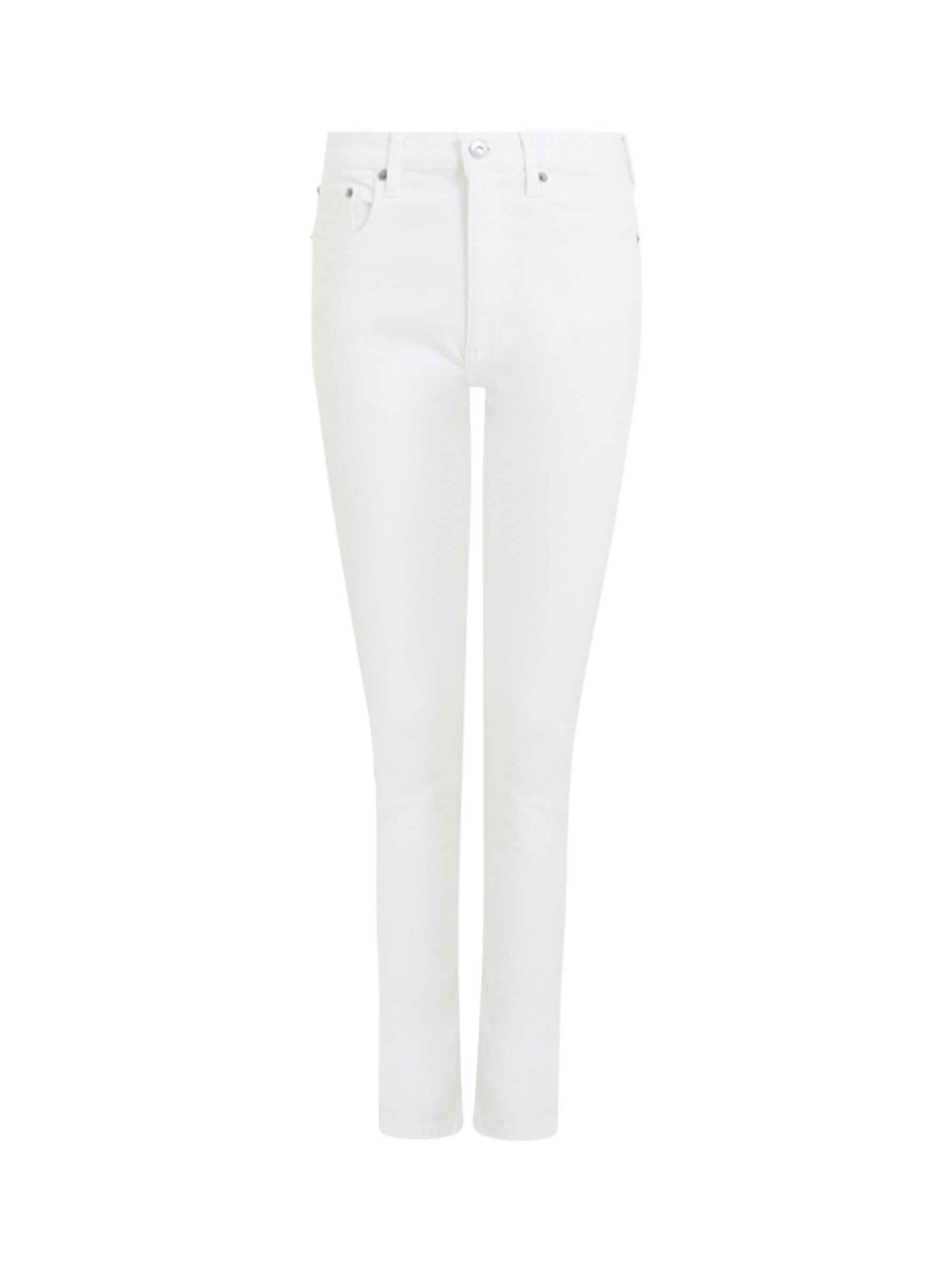 French Connection Rebound Skinny Jeans, White, 10