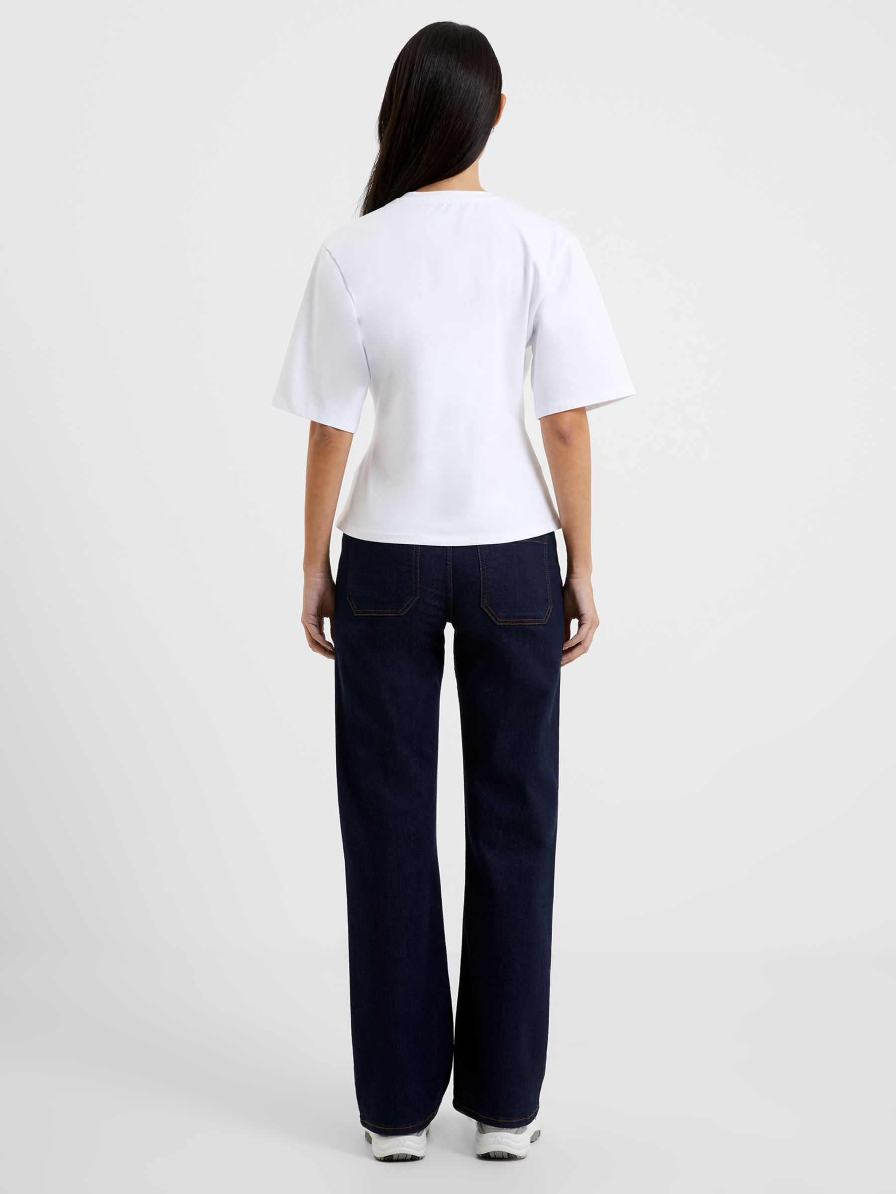 French Connection Pearl Top, Linen White at John Lewis & Partners