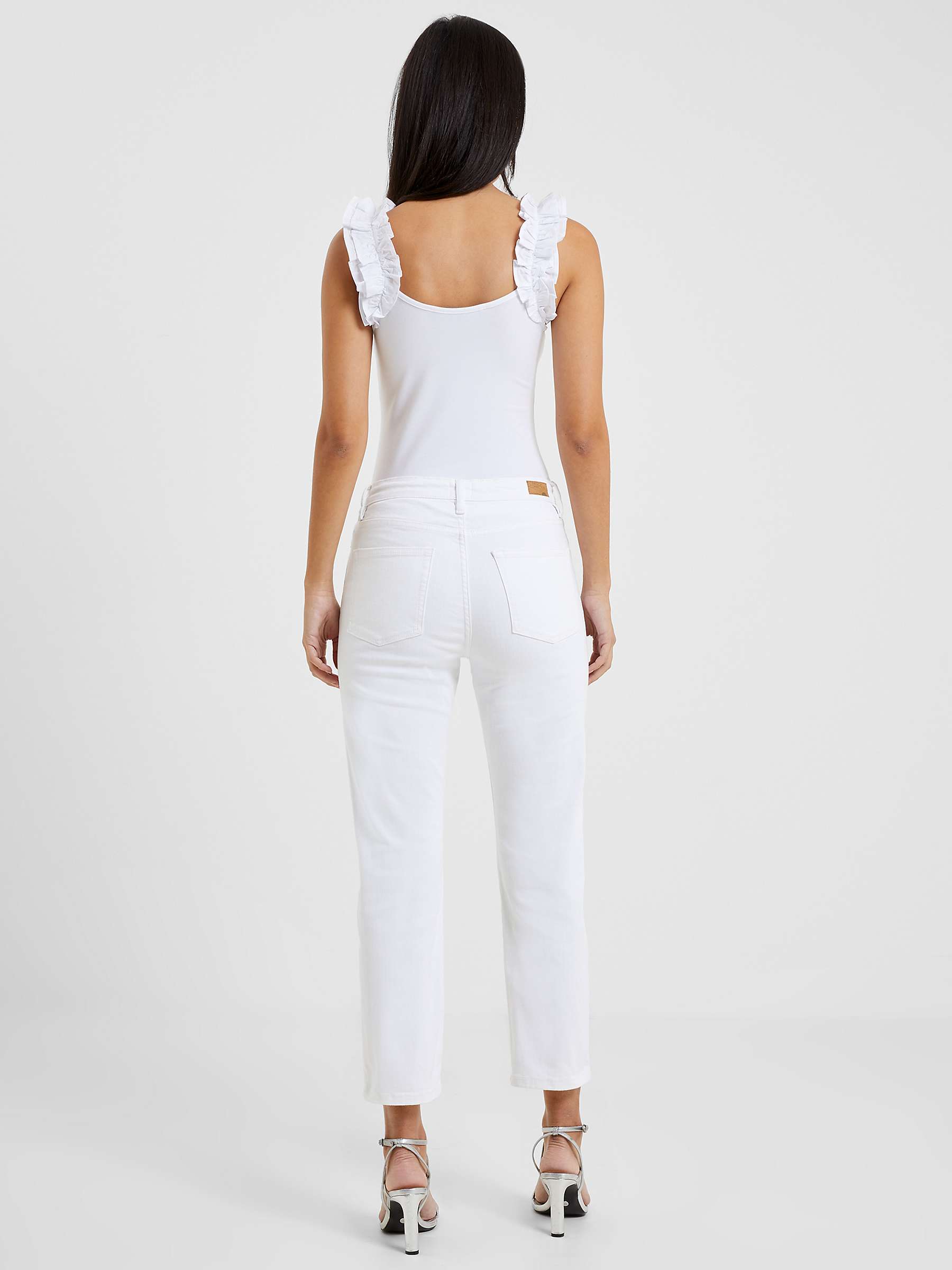 Buy French Connection Conscious Stretch Cropped Jeans, White Online at johnlewis.com
