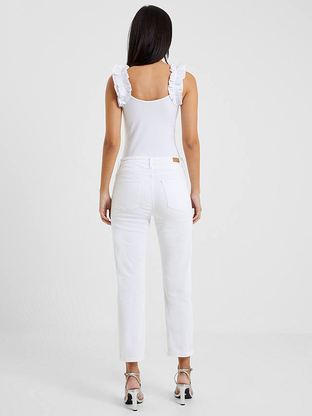 French Connection Conscious Stretch Cropped Jeans, White