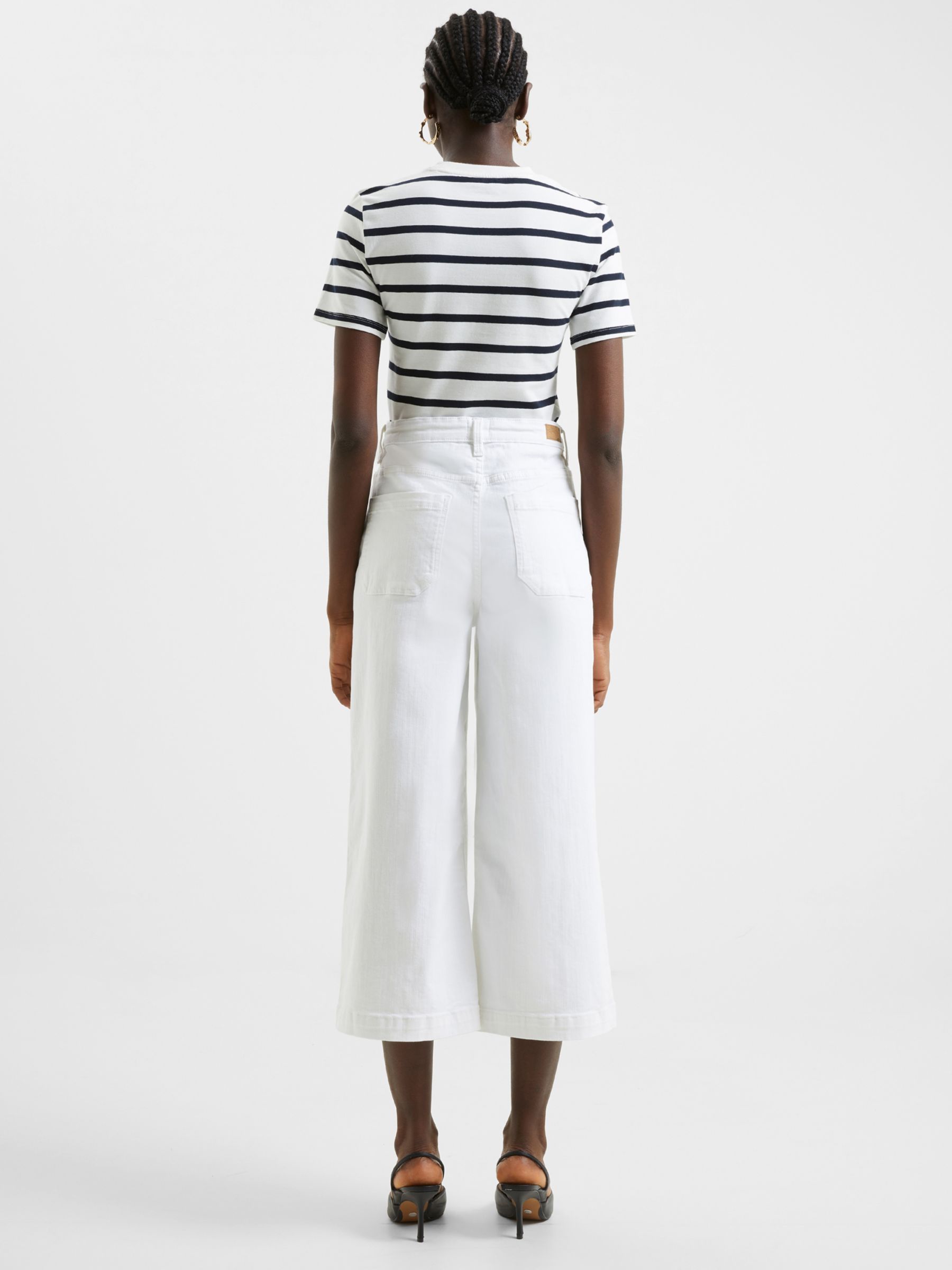 French Connection Conscious Stretch Culottes, White at John Lewis ...