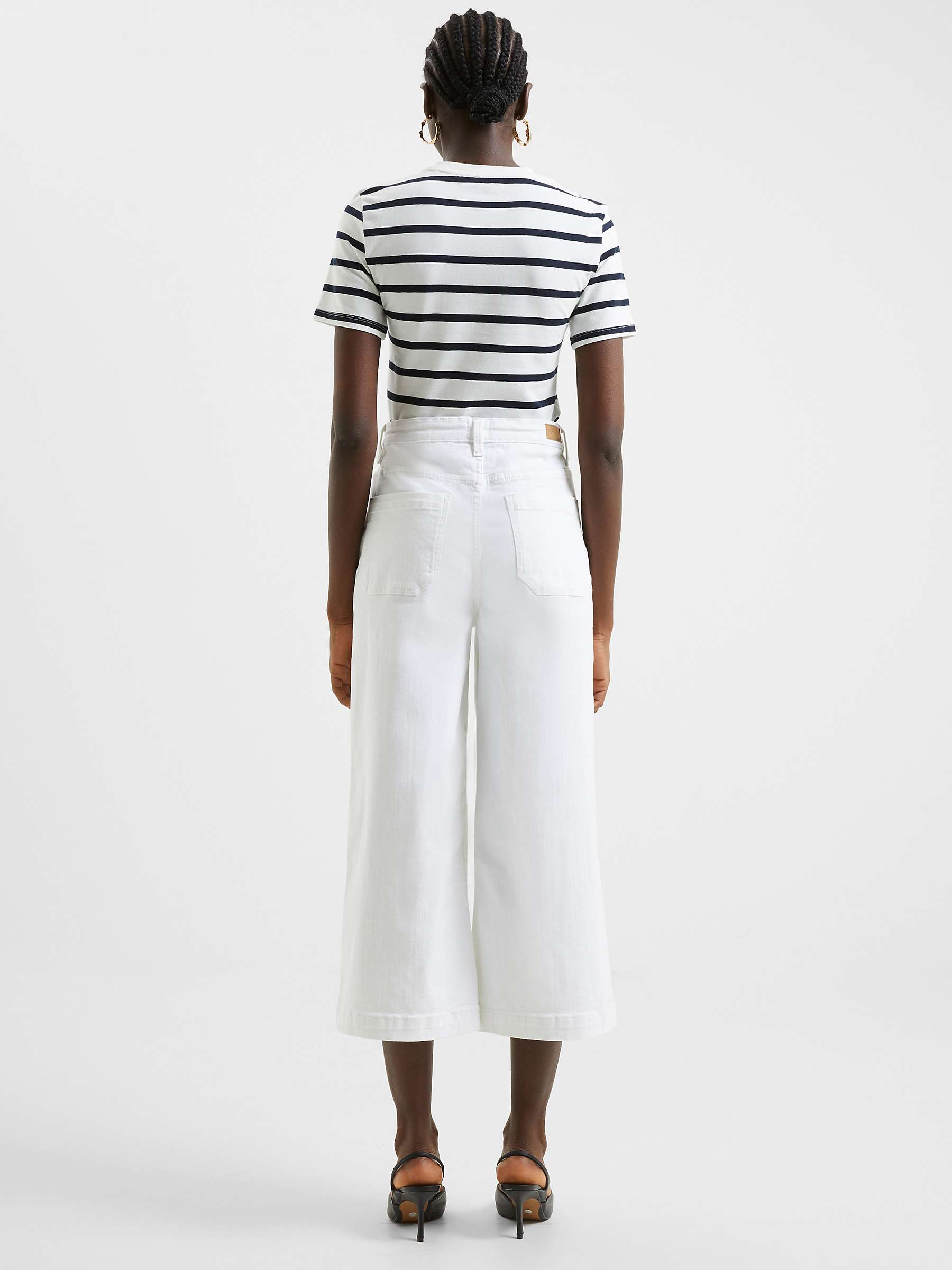 Buy French Connection Conscious Stretch Culottes, White Online at johnlewis.com