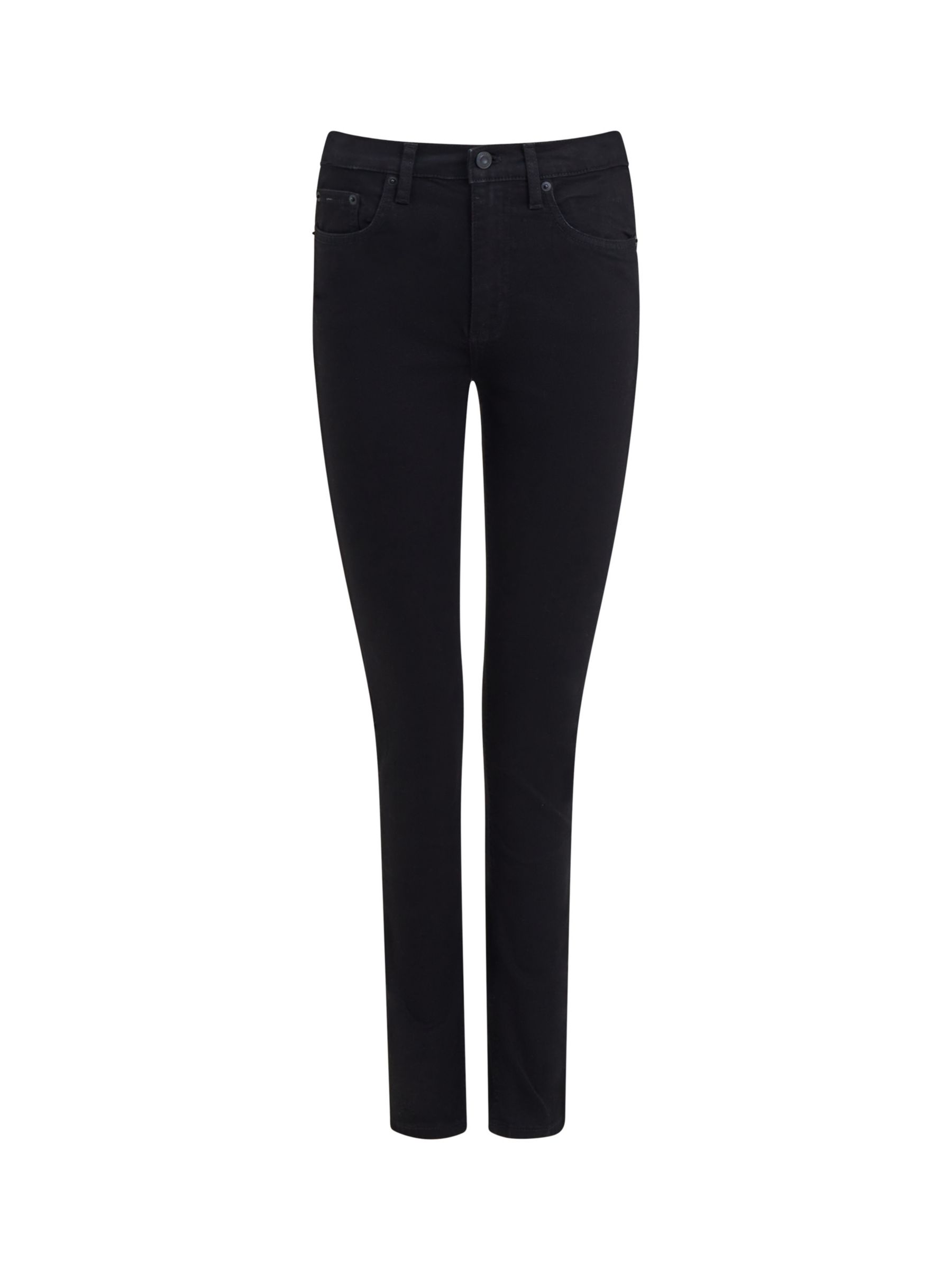 French Connection Rebound Response Skinny Jeans, Black at John Lewis ...