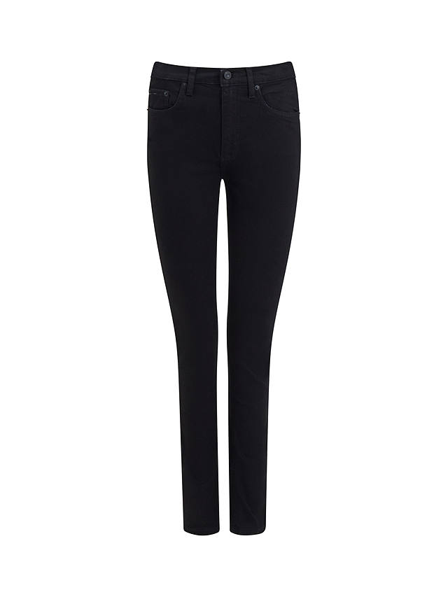 French Connection Rebound Response Skinny Jeans, Black at John Lewis ...