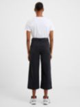 French Connection Stretch Wide Culotte Trousers, Black