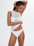 Mango Anita Bikini Top, White