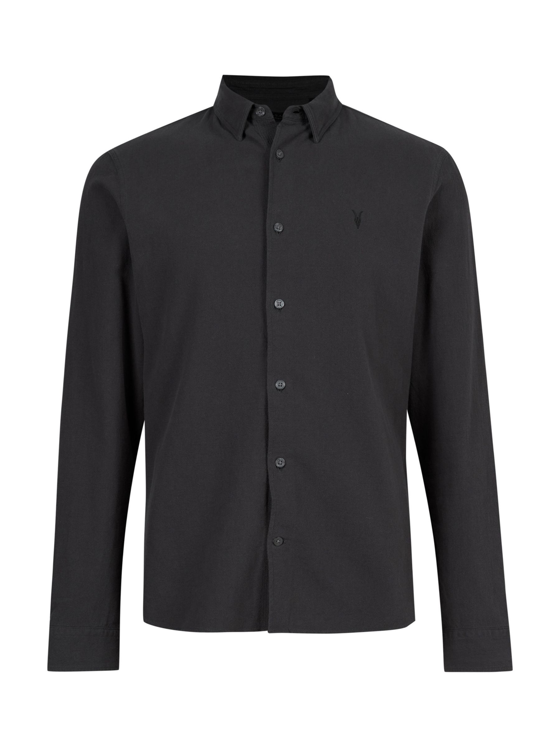 AllSaints Lovell Slim Fit Long Sleeve Shirt at John Lewis & Partners