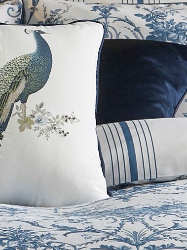 Laura Ashley Tuileries Double Duvet Cover Set, Midnight