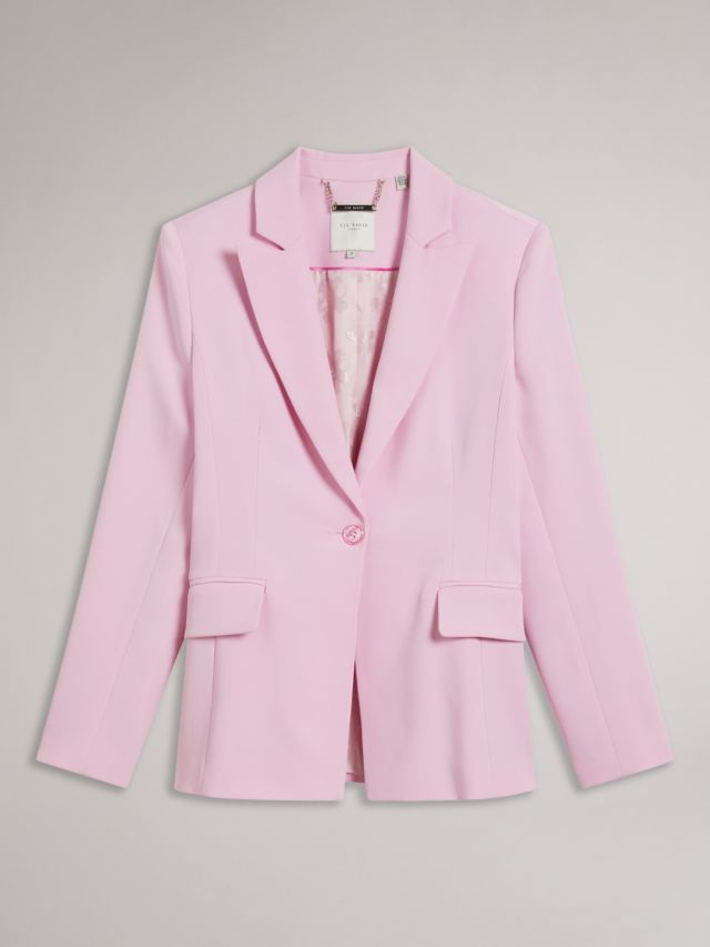 Ted Baker Myyia Single Breasted Blazer, Lilac, 6