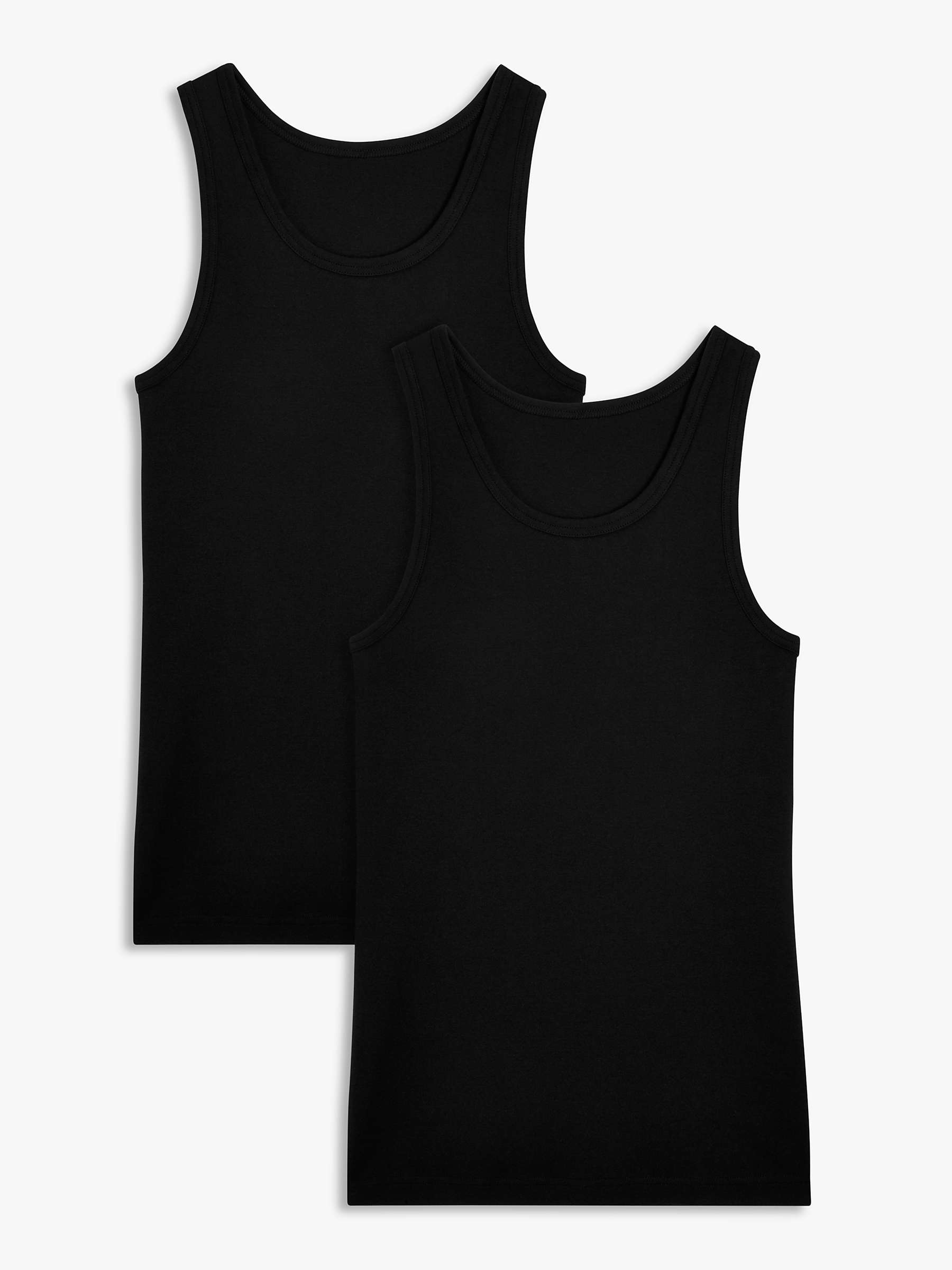 Buy John Lewis Organic Cotton Vest, Pack of 2 Online at johnlewis.com