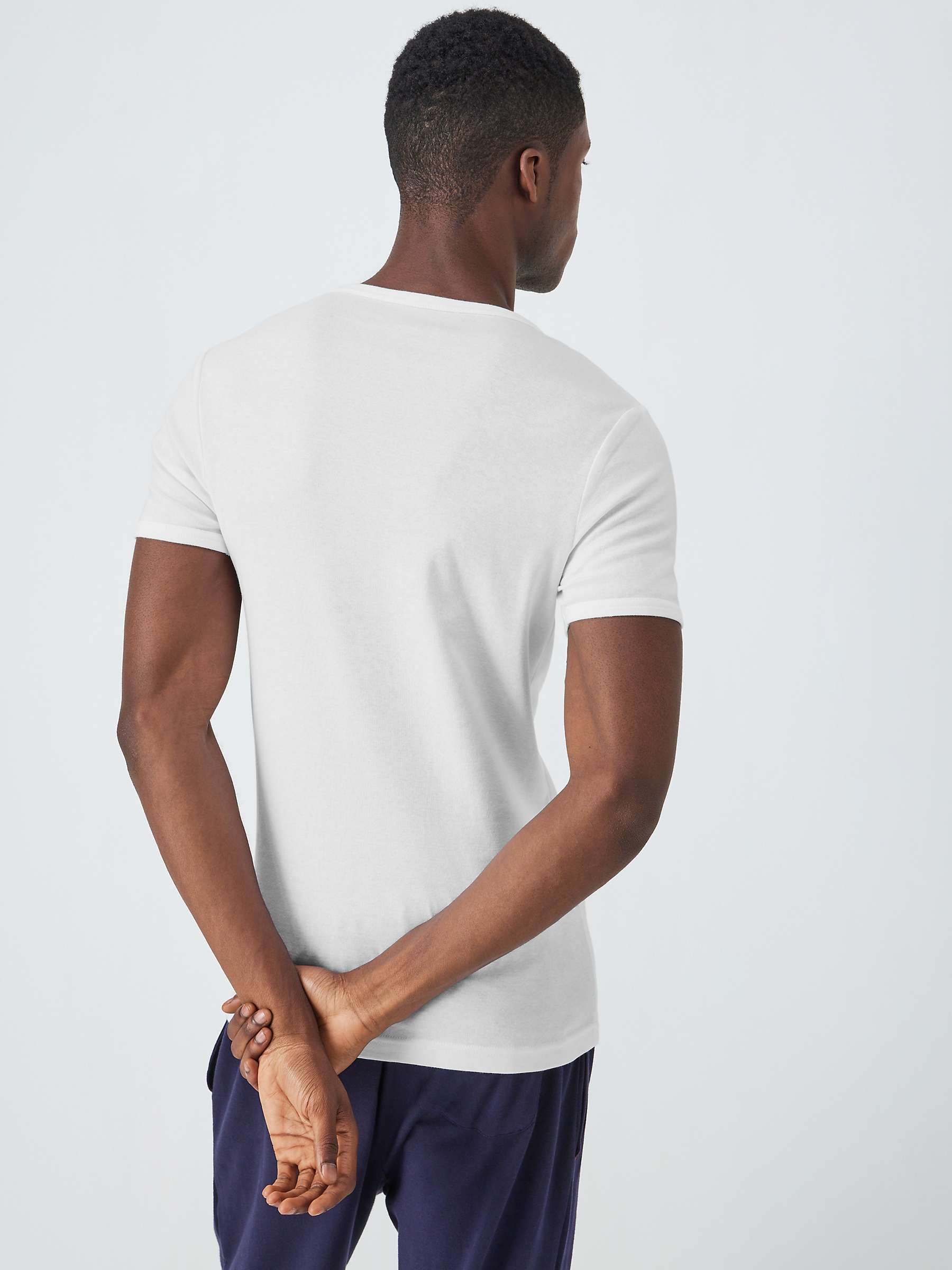 Buy John Lewis Organic Cotton Short Sleeve Vest, Pack of 2, White Online at johnlewis.com