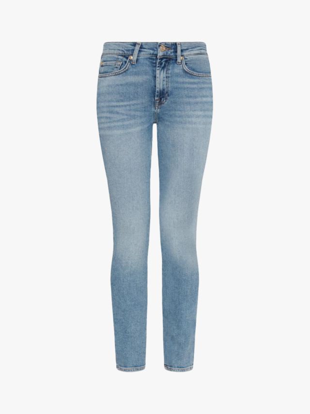 7 For All Mankind Roxanne Luxe Vintage Slim Jeans, Mid Blue, 26