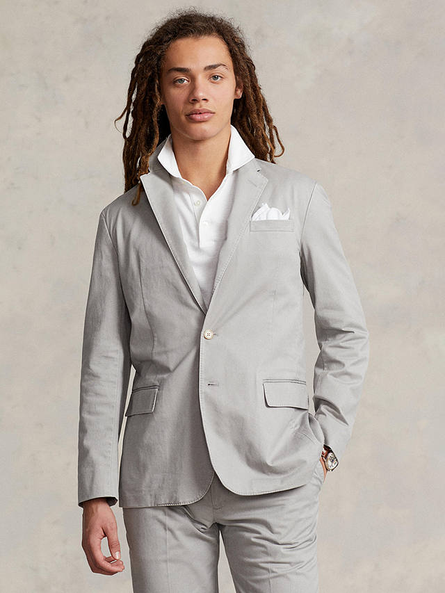 Polo Ralph Lauren Sports Blazer, Grey Fog at John Lewis & Partners