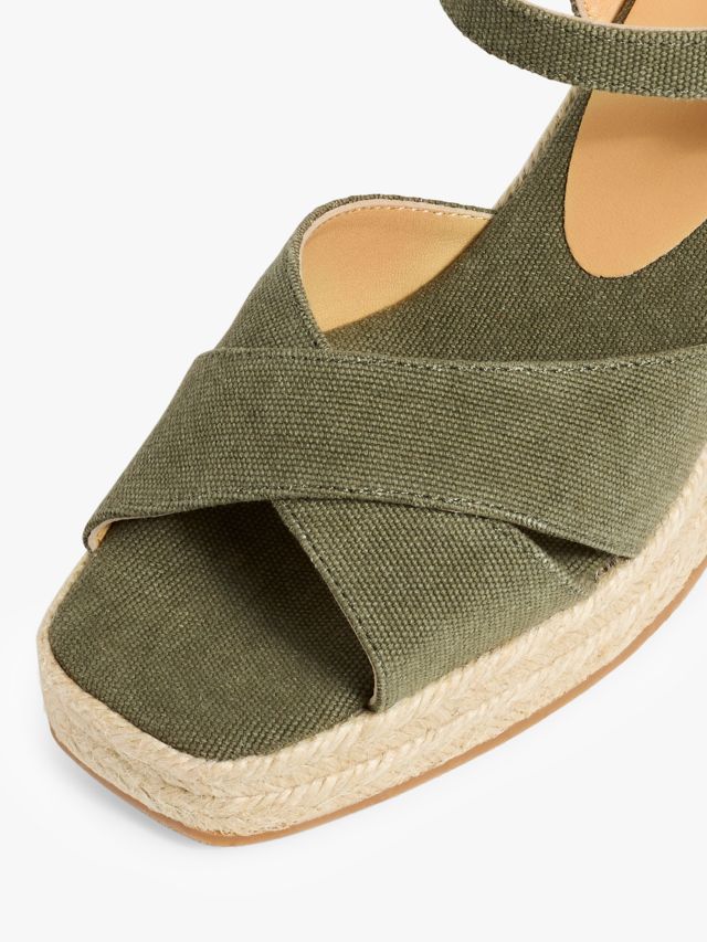 Olive sale wedge sandals