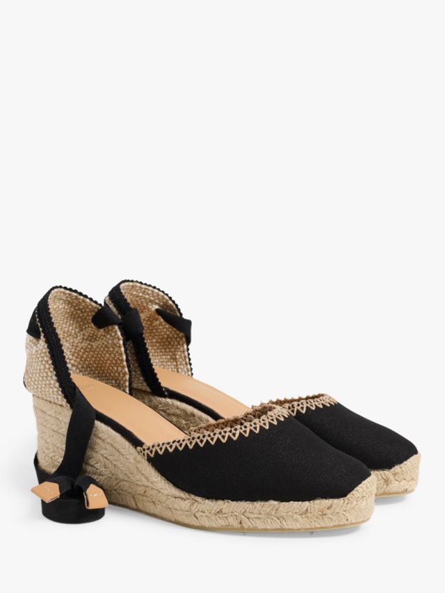 Castaner black sales espadrille wedges