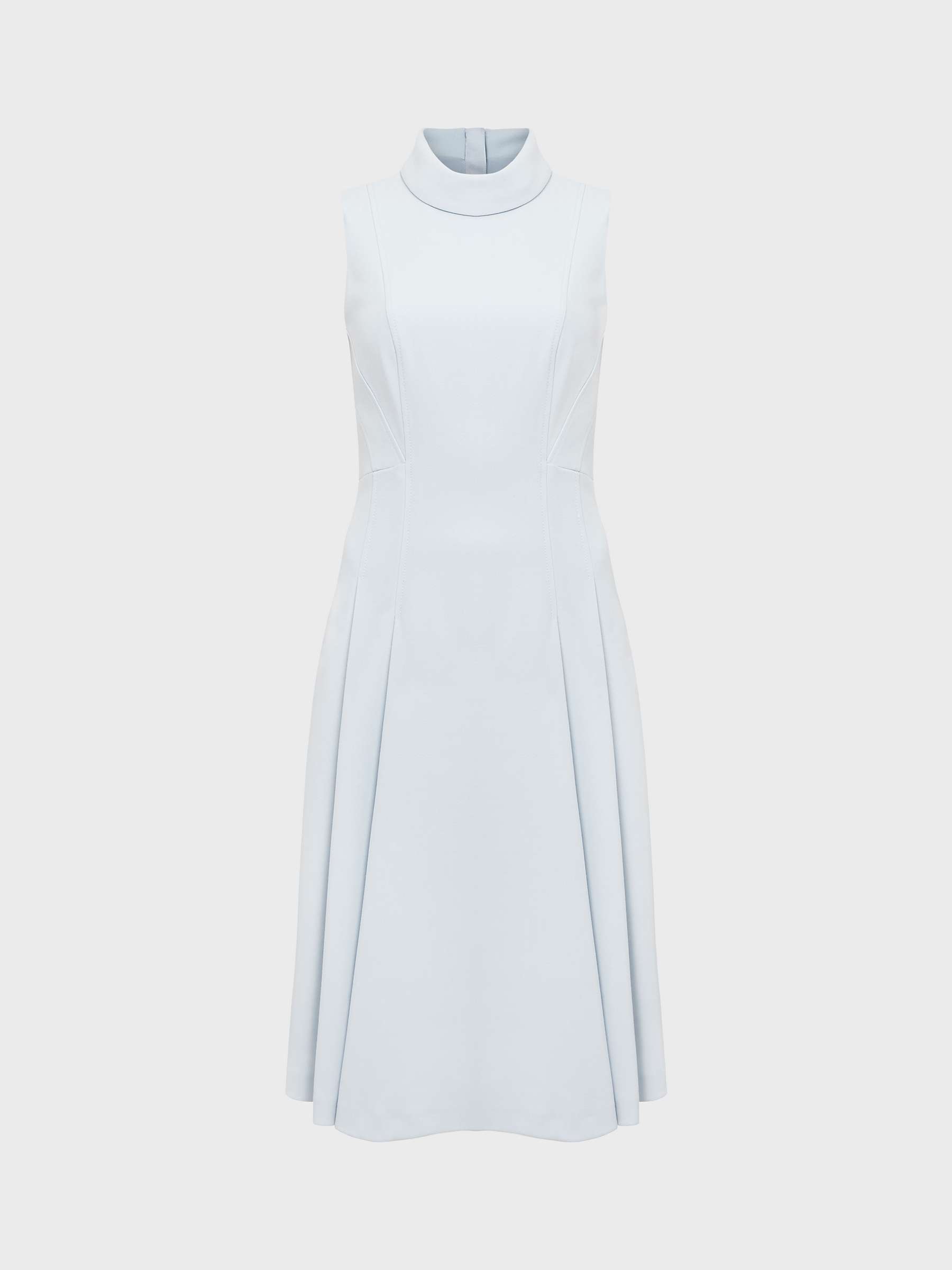 Buy Hobbs Whilemina Plain Dress, Pale Blue Online at johnlewis.com