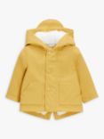 John Lewis Baby Water Resistant Rain Mac Jacket, Yellow