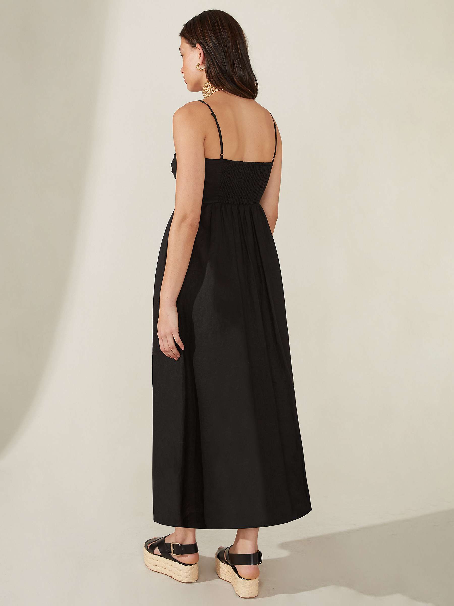 Buy Ro&Zo Strappy Linen Midi Dress Online at johnlewis.com