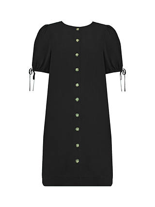 Ro&Zo Button Through Short Dress, Black
