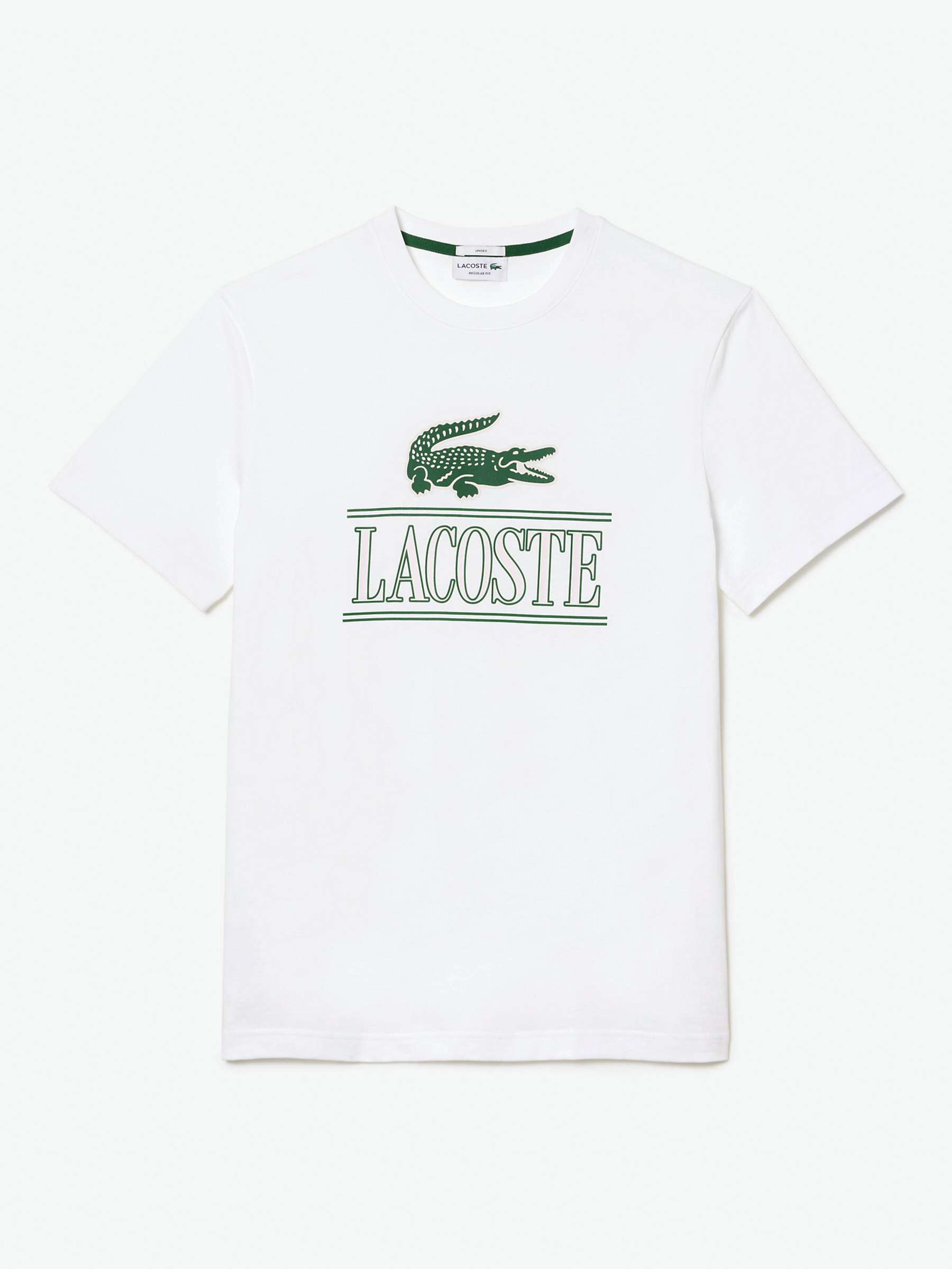 Buy Lacoste Graphic Logo Crew Neck T-Shirt Online at johnlewis.com