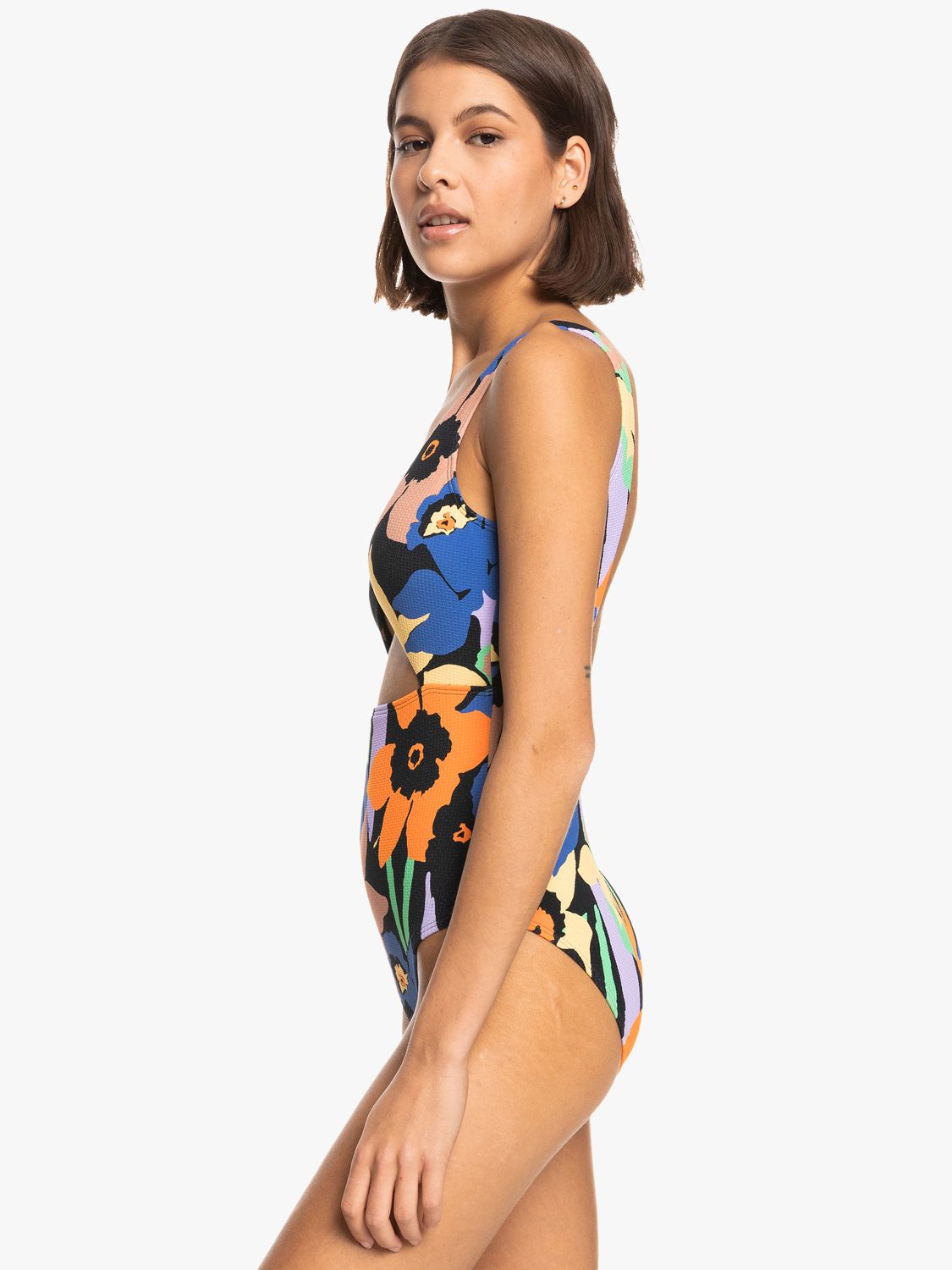 Roxy Colour Jam Swimsuit, Black/Multi, S