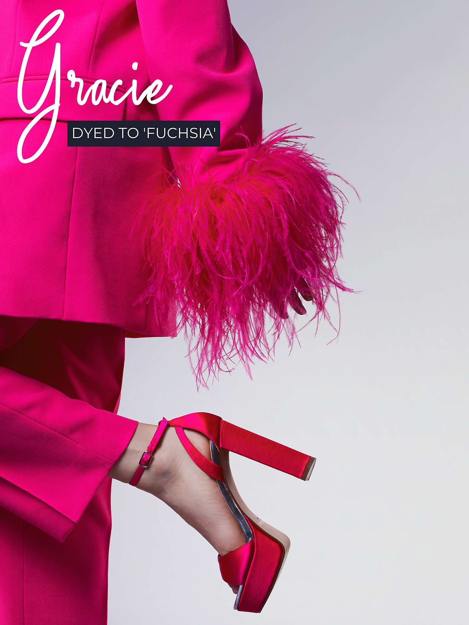 Buy Rainbow Club Gracie Platform Wedding Sandals, Ivory Satin Online at johnlewis.com