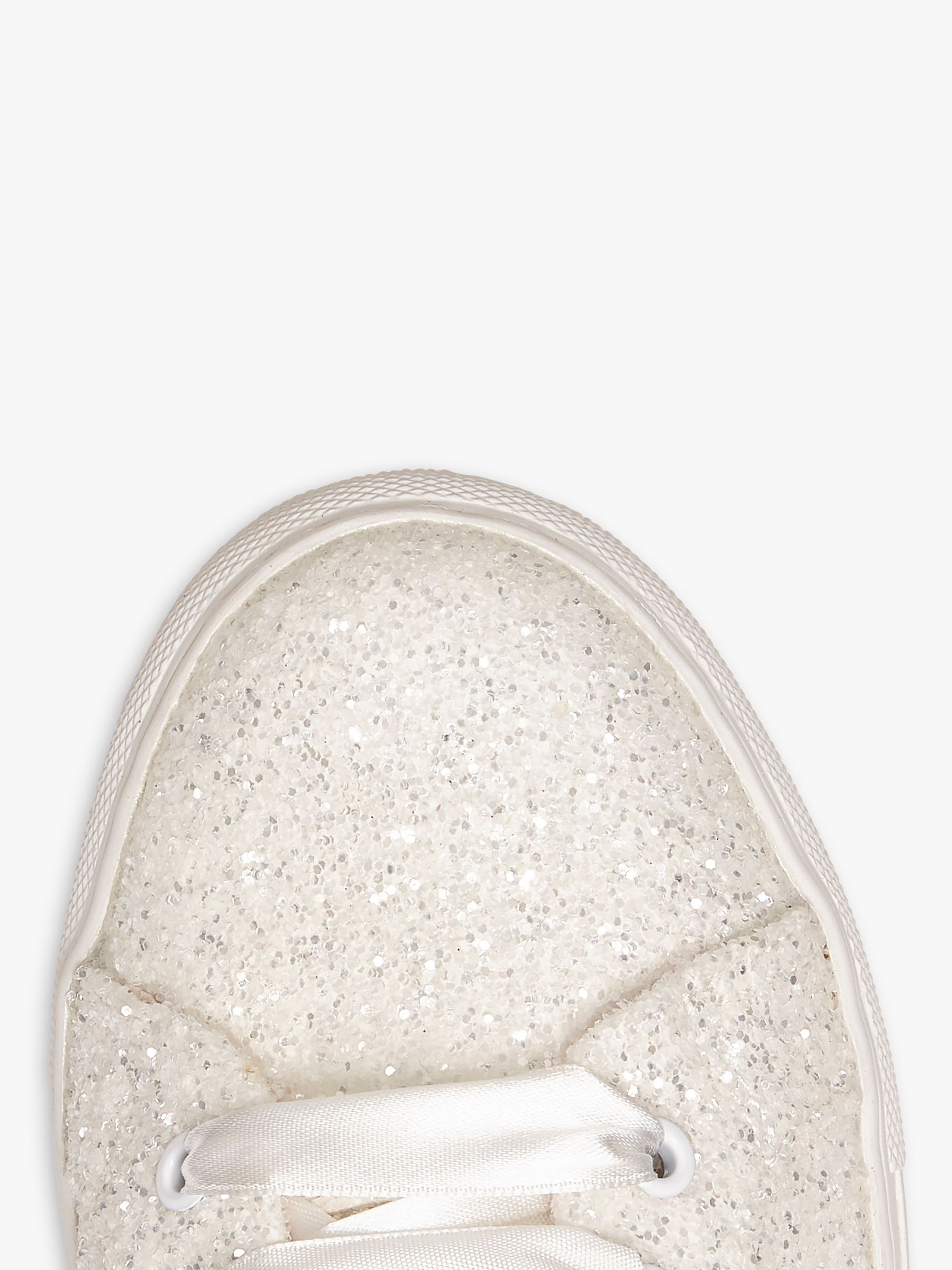 Buy Rainbow Club Athena Glitter Trainers, Ivory Snow Online at johnlewis.com
