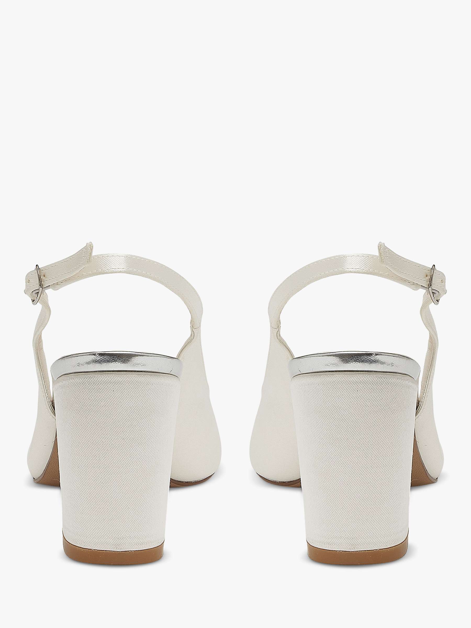Buy Rainbow Club Faith+Fit Wide Court Shoes, Ivory Satin Online at johnlewis.com