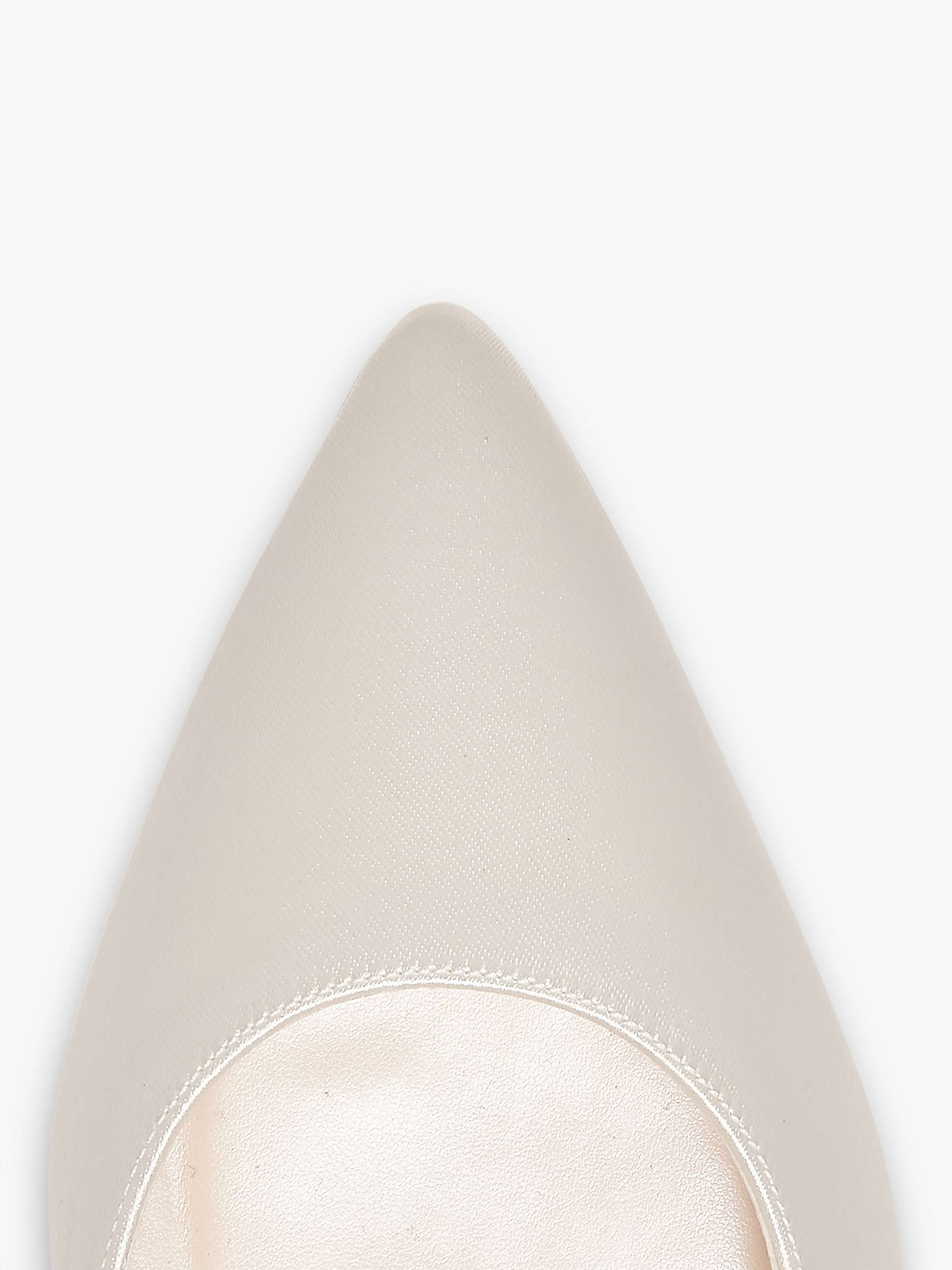 Rainbow Club Faith+Fit Wide Court Shoes, Ivory Satin at John Lewis ...