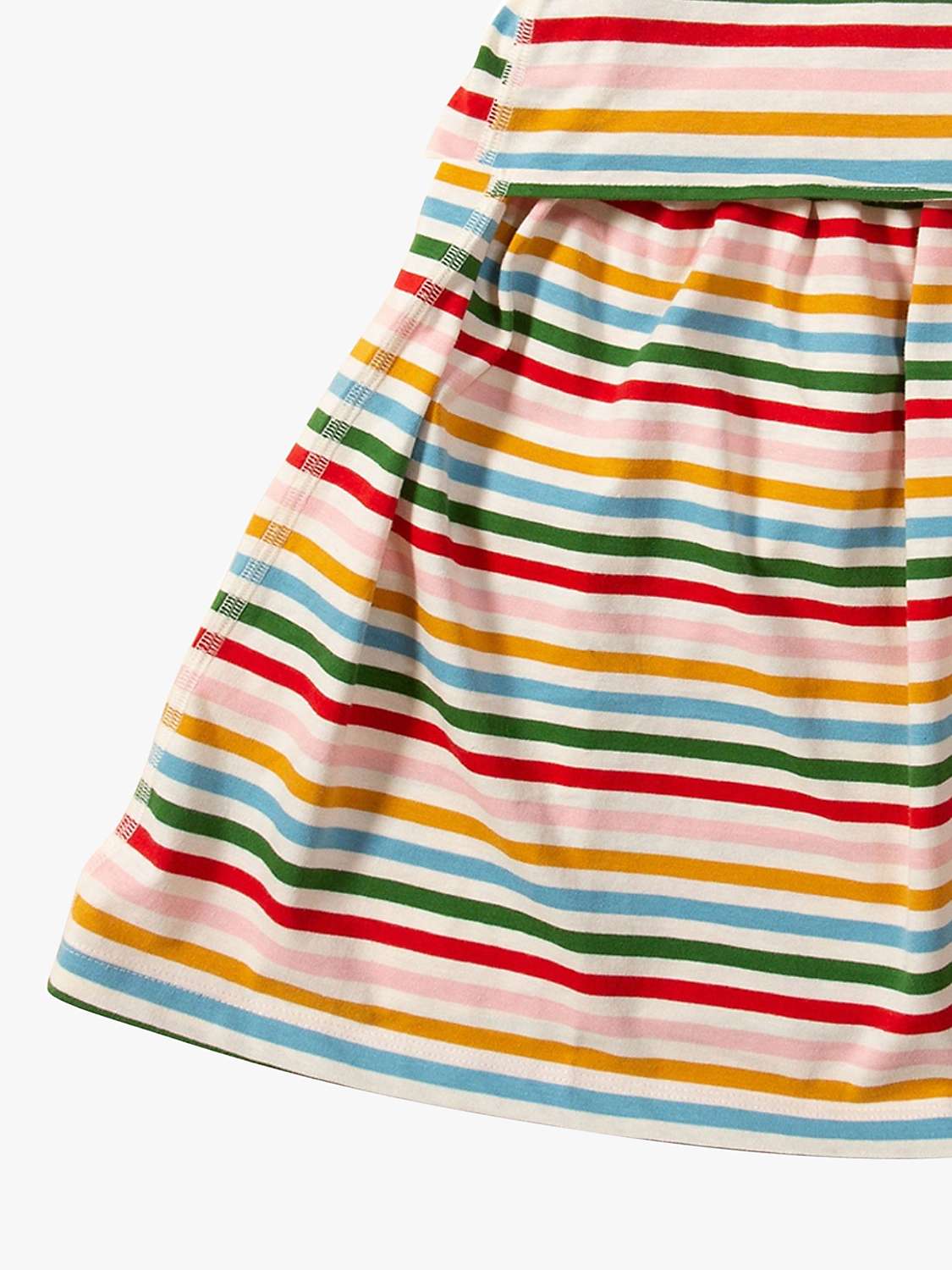Buy Little Green Radicals Kids' Adaptive Organic Cotton Summer Rainbow Striped Easy Peasy Dress, Multi Online at johnlewis.com