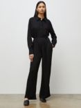 Finery Becca Long Sleeve Boilersuit, Black