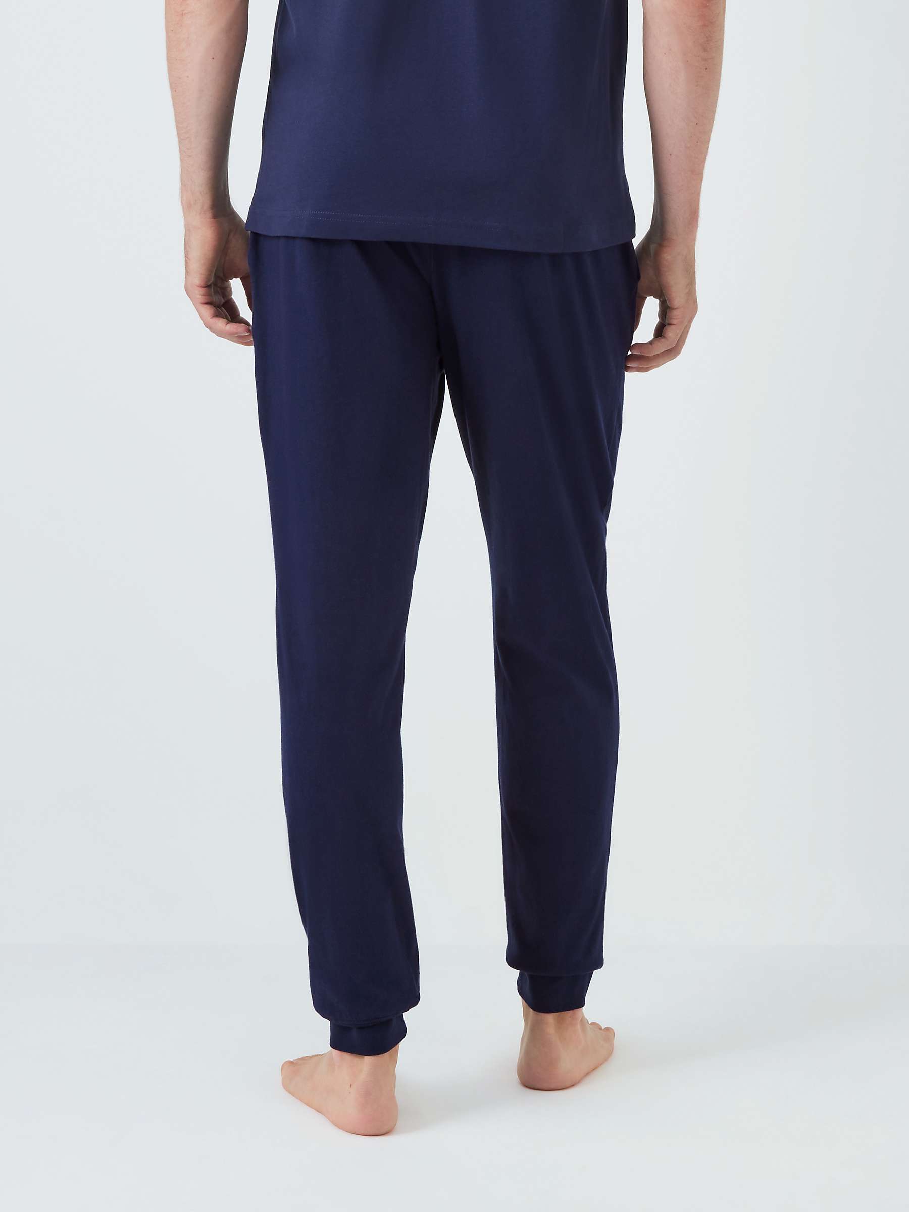 Buy John Lewis ANYDAY Cotton Jersey Joggers, Pack of 2, Navy/Grey Online at johnlewis.com