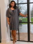 Live Unlimited Curve Embellished Dress, Grey