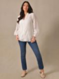 Live Unlimited Curve Broderie Blouse, Ivory