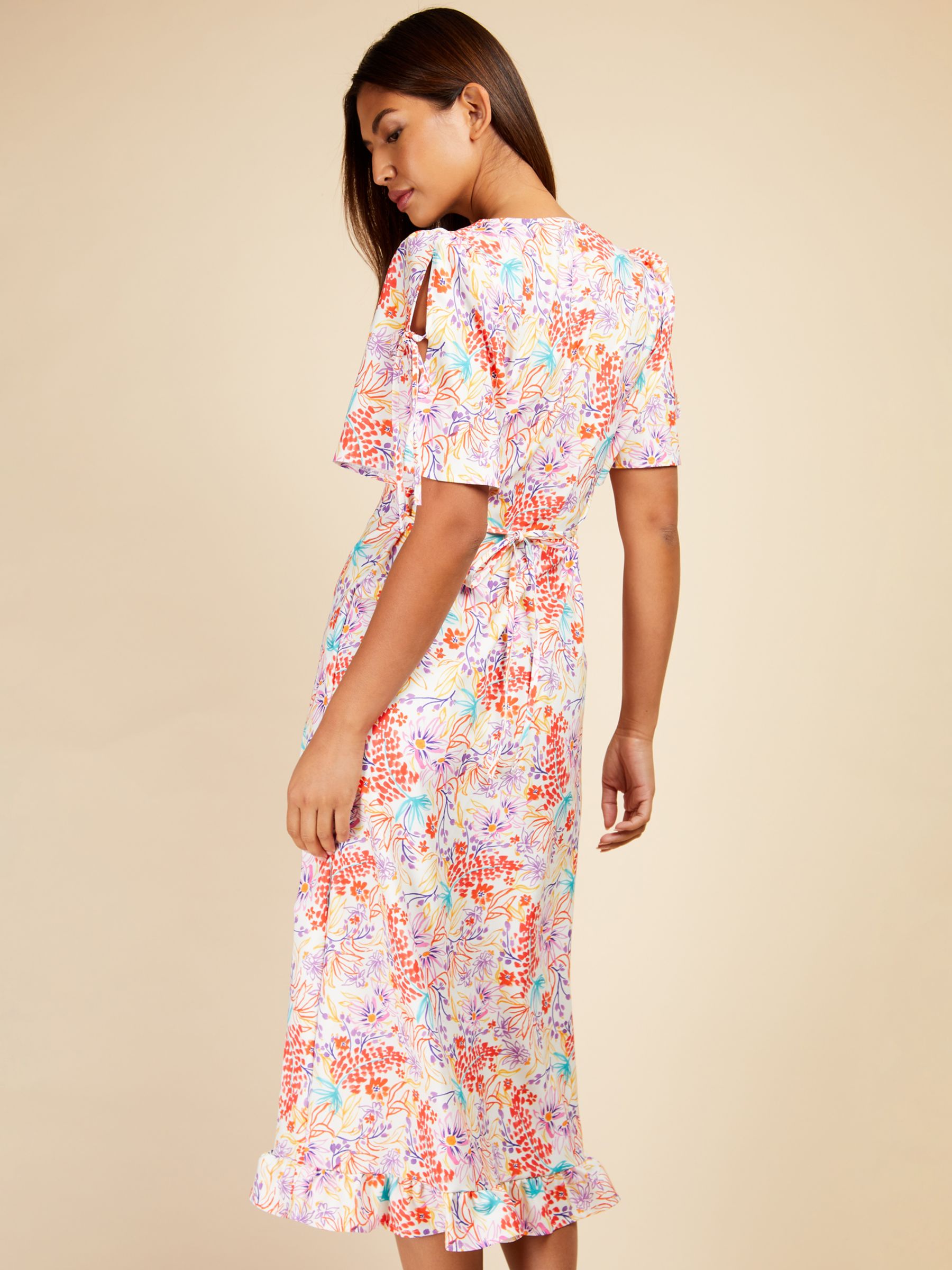 Little Mistress Floral Midi Dress, Multi at John Lewis & Partners