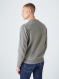 GANT Classic Cotton Crew Neck Jumper, Evening Blue, 092 Dk Grey Melange