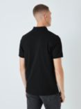 GANT Regular Contrast Pique Polo Shirt, Black