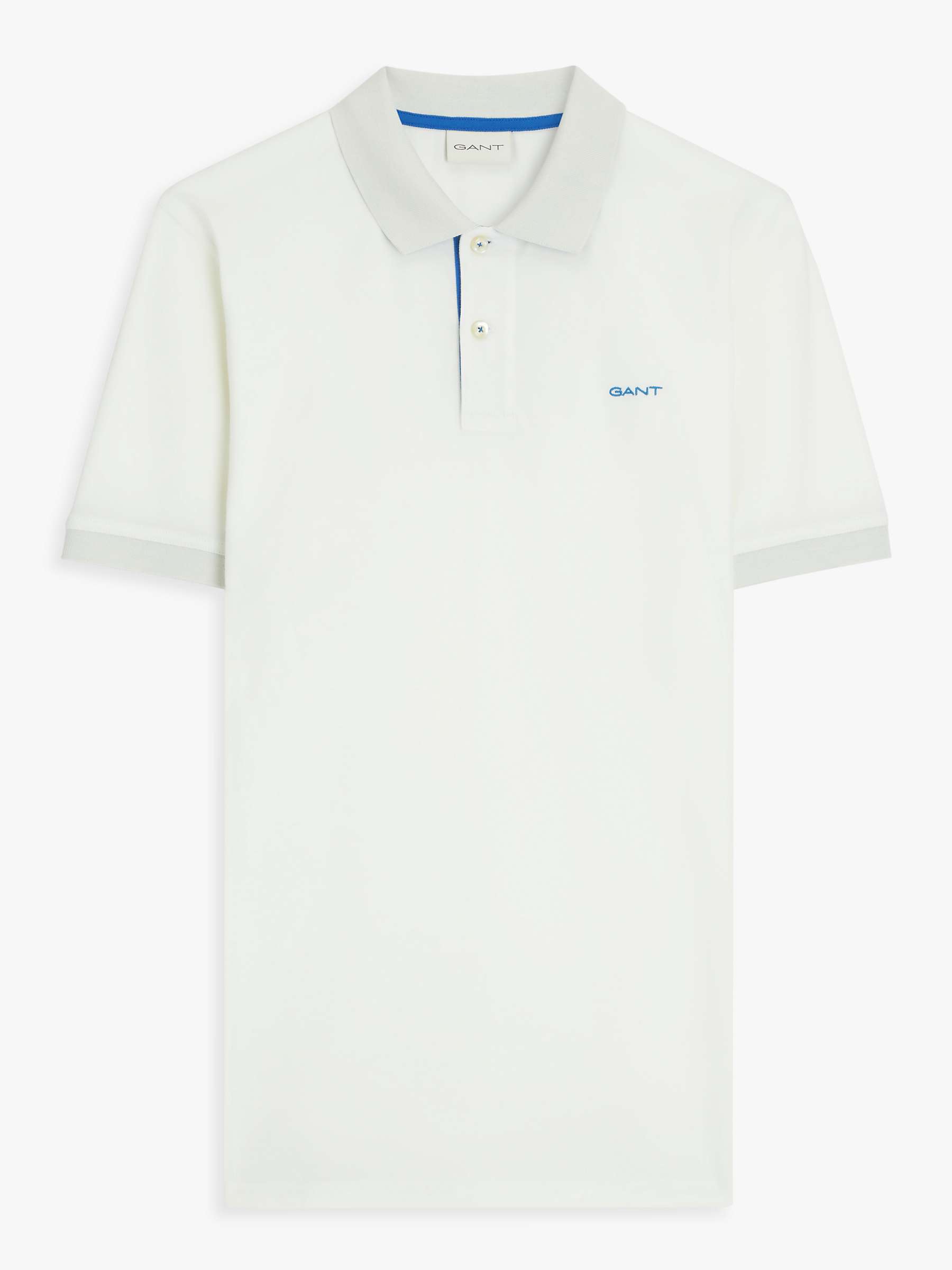 Buy GANT Regular Contrast Pique Polo Shirt Online at johnlewis.com