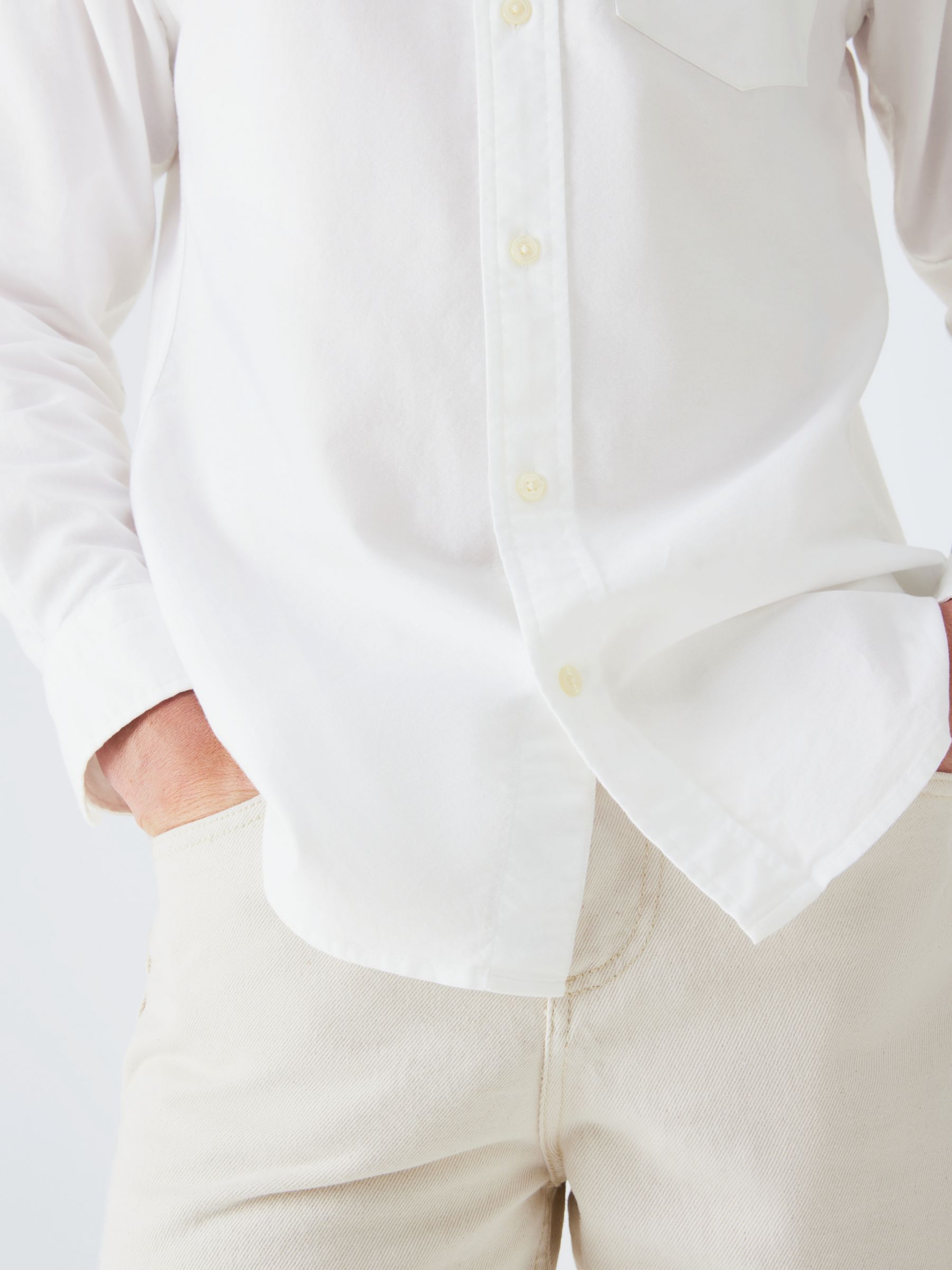 GANT Regular Fit Oxford Shirt, White at John Lewis & Partners
