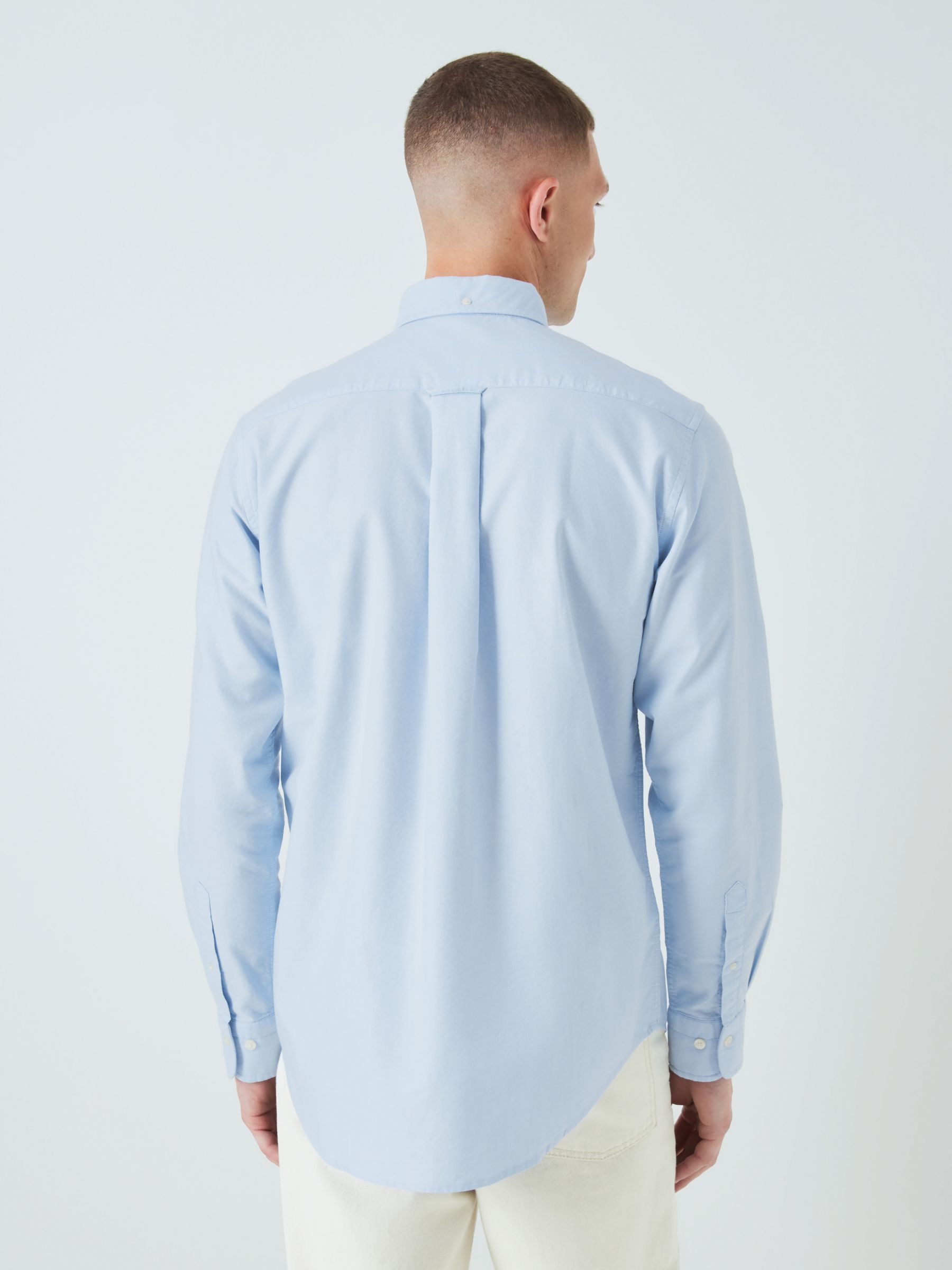 GANT Regular Fit Oxford Shirt, Light Blue at John Lewis & Partners