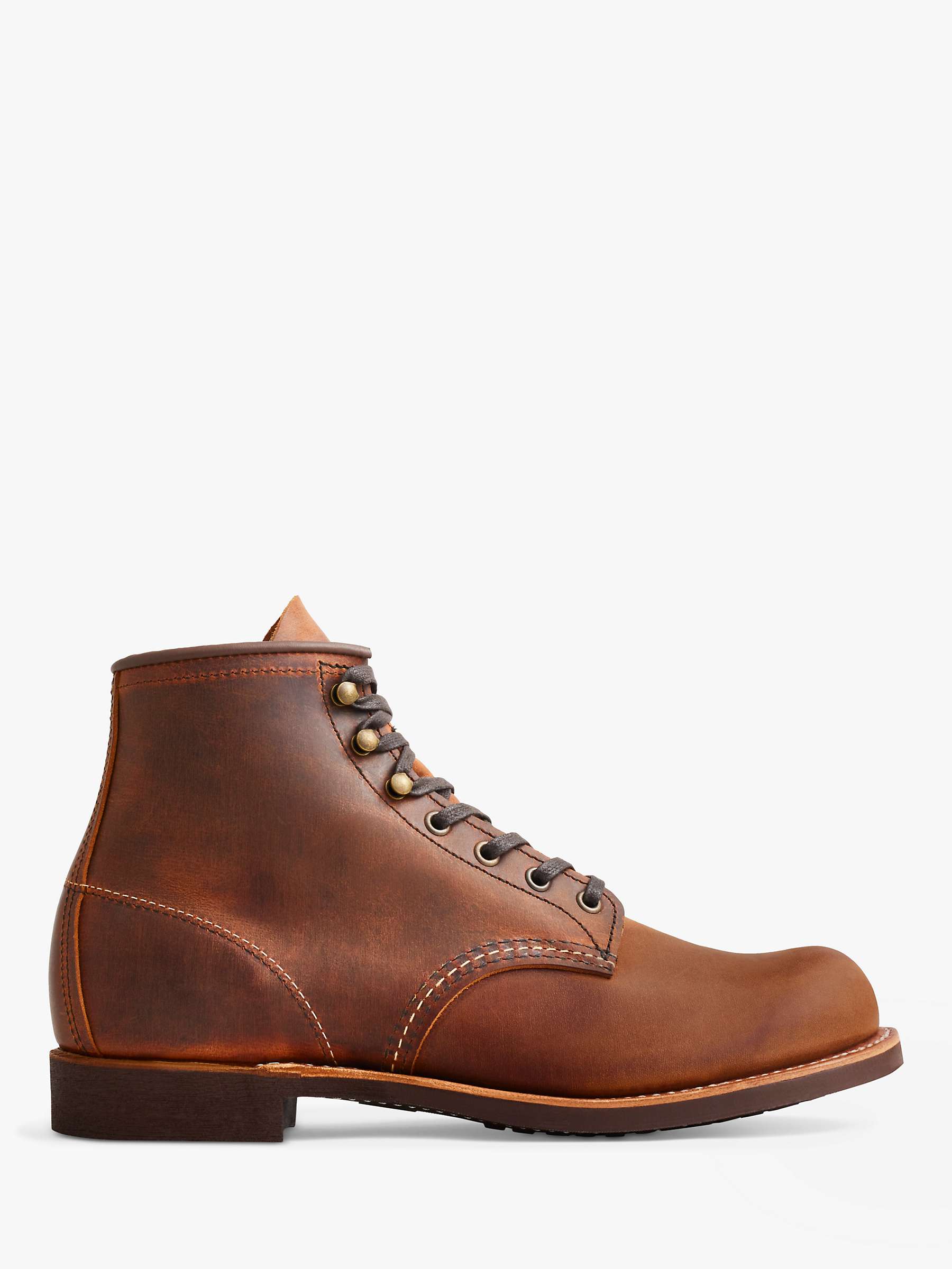 Buy Red Wing Blacksmith Leather Lace-Up Boots, Copper Rough & Tuff Online at johnlewis.com